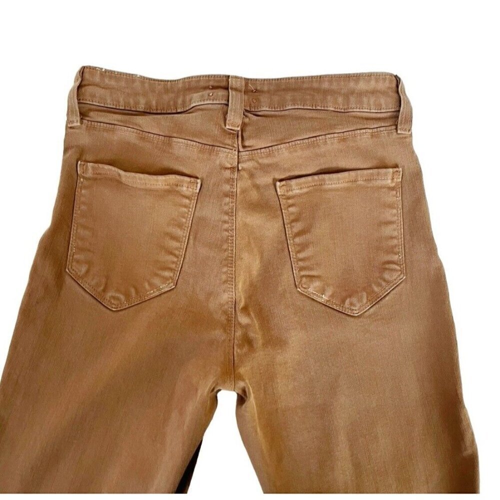 L'AGENCE Women's Sz 26 Marguerite Java Coated (Brown) High Rise Skinny Jeans - Picture 7 of 8